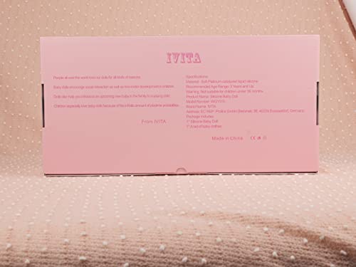 Full Body Silicone Reborn Baby Doll Newborn Baby Doll Open Mouth Handmade Blue Eyes Soft Baby Doll Girl (WG1513-23.2inch-5480g-Girl)